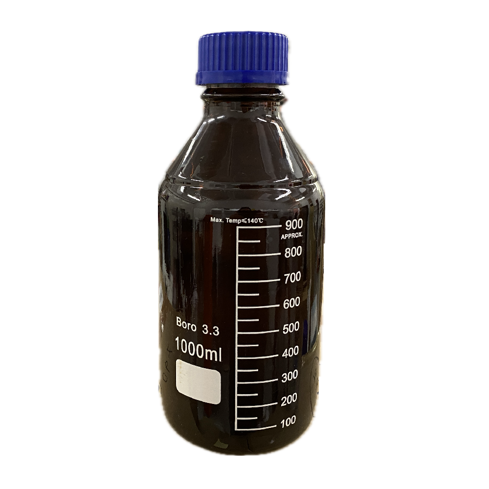 Reagent qabı tünd qəhvəyi rəngli Boro 3.3 1000 ml